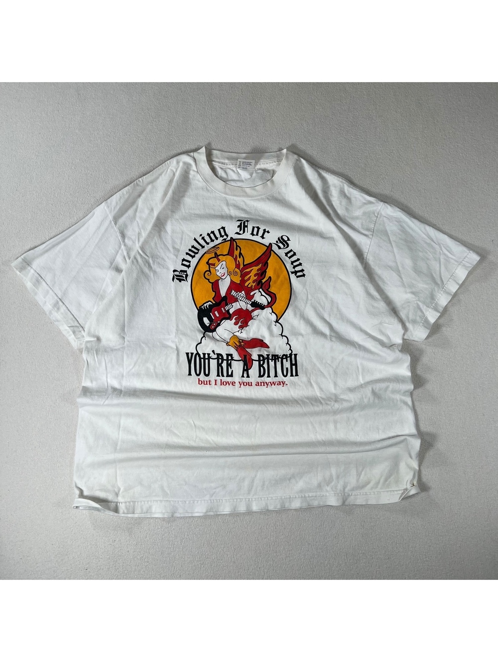 Vintage 90s Bowling For Soup B*tch Flame But Love You Tee